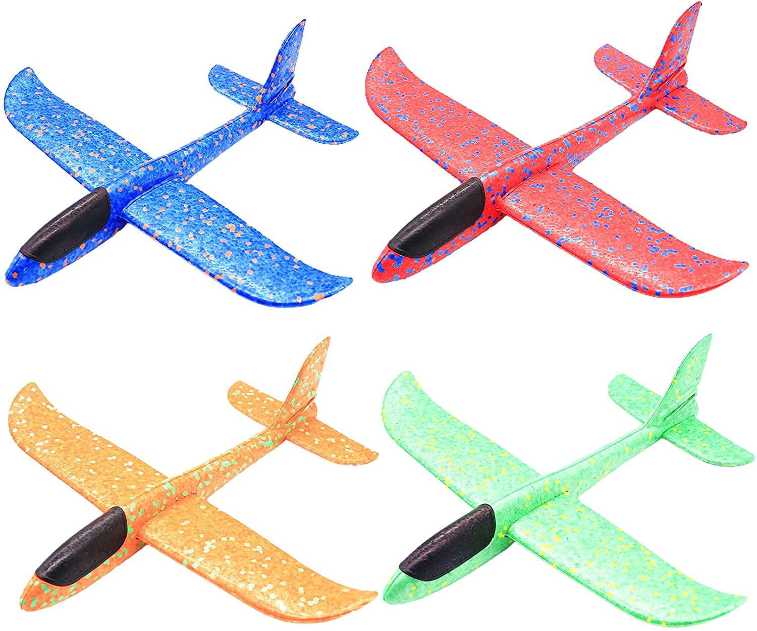 4Pcs Manual Throwing Glider Aircraft Plane Model Outdoor Sports Kids Toy Gift 