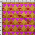 thumbnail image 4 of oneOone Polyester Spandex Rust Brown Fabric Geometric Sewing Material Print Fabric By The Yard 56 Inch Wide, 4 of 4