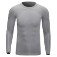 thumbnail image 2 of Men's Long Sleeve Thermal Underwear Winter Warm Basic Crew Tops Shirt, 2 of 3