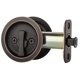 thumbnail image 1 of Dynasty Hardware - Pestillo redondo para puerta de privacidad para cama/baño, color bronce aceitado envejecido, 1 of 1