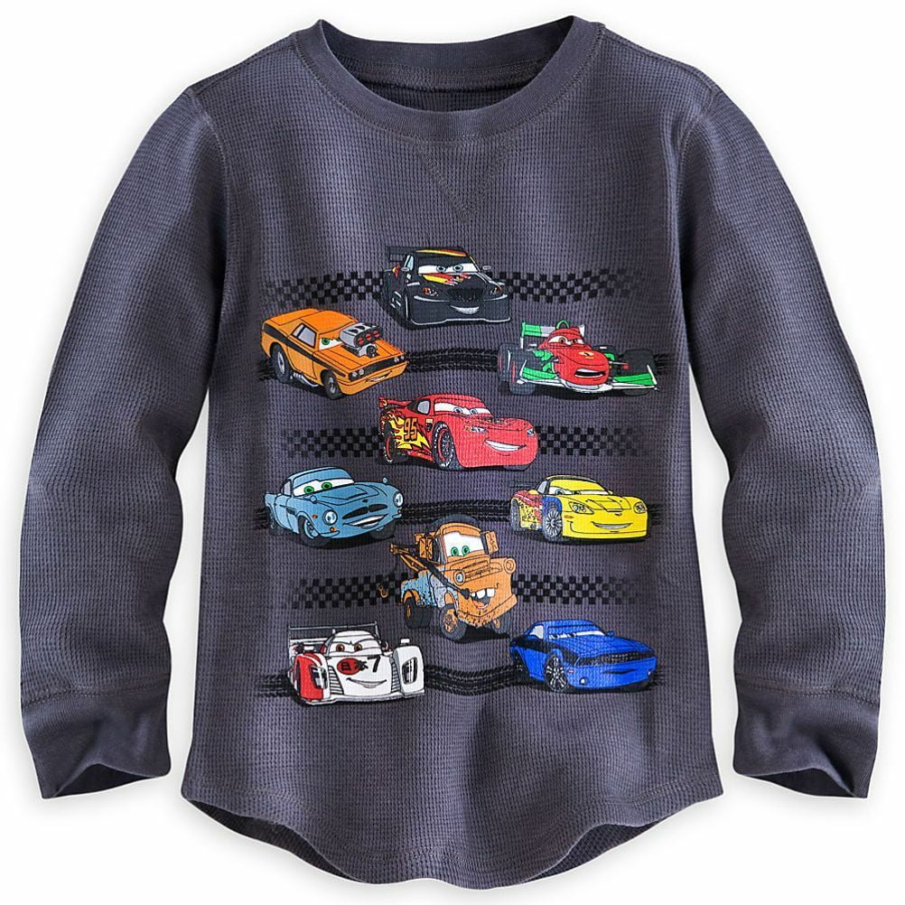 Disney Cars Characters Boys Long Sleeve Top T-Shirt Turtle Neck Cotton 2-8 years 