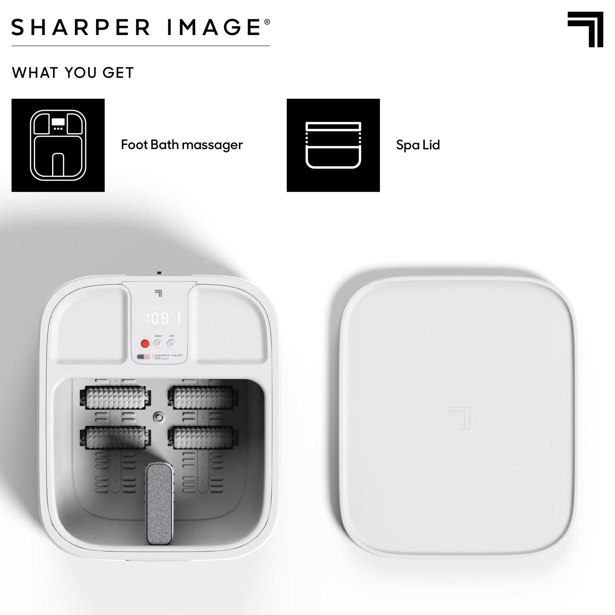 Sharper Image Spa Haven Foot Bath with Rollers photo 5