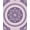 Purple, Pattern 1, variant on Design&I 8'x10' Washable Area Rug Extra Large Skid-Resistant Low Profile Purple Interlocking Para Scrollwork Bedside Inspired Alfombras for Living Room, Family