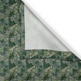 thumbnail image 3 of Ambesonne Tropical Kitchen Curtains, Flowers Leaves Triangles, 55"x39", Hunter Green Emerald, 3 of 3