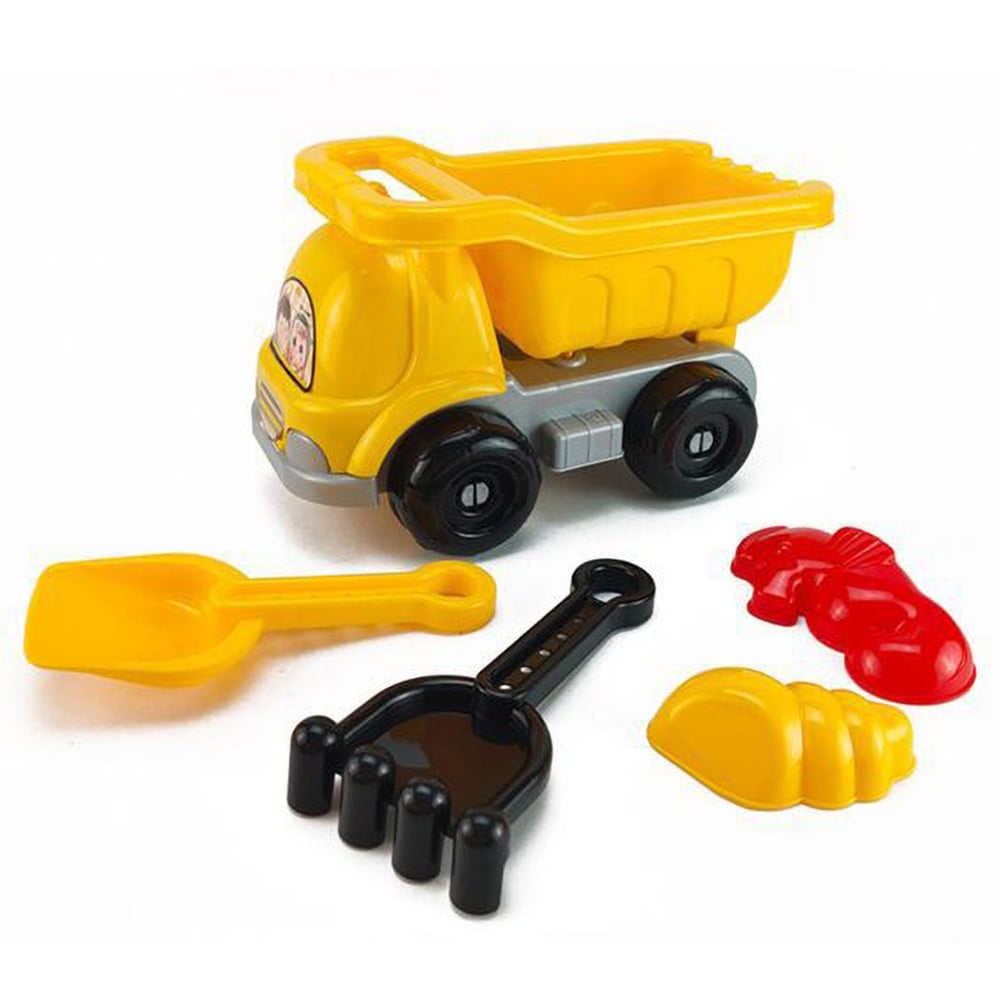 7PC 12" Kids Beach Toys Playset Dump Truck Sand Shovel Tool Set Gift 