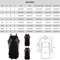 thumbnail image 4 of Women's Punk Dress Halloween Renaissance Vampire Butterfly Sleeve Mesh Gothic Party Outfit, 4 of 6