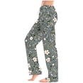 thumbnail image 2 of Olyvenn Women Comfy Pajama Pants Stretch Sleepwear Lounge Pants With Pockets & Drawstring Wide Leg Sweatpants Multicolor 12-14, 2 of 6