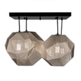 thumbnail image 7 of Meyda 161911 30 in. Nidos 4 Light Pendant, Mirror Black & Nickel, 7 of 7