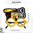 thumbnail image 7 of 2026 Glasses New Year Eve - Pack of 1, Happy New Year Eyeglasses 2026 for New Years Eve Party Supplies 2026 Party Glasses, Happy New Years Party Decorations, Creative Sunglasses(Gold4,6x3.9"), 7 of 7