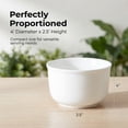 thumbnail image 2 of CONTENPO,White Soup Bowls Set of 8, 8 Ounces, Porcelain Dishes for Soup, Rice, Salad, Noodle, Microwave, Oven, Freezer & Dishwasher Safe, White Cereal Bowls for Kitchen, 2 of 8