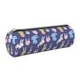 thumbnail image 1 of Honeii Cartoon Rabbit Print Leather Pencil Case,Small Pencil Pouch,Durable Zippered Storage for School, Office, and Travel Essentials, 1 of 6