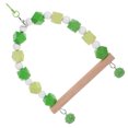 thumbnail image 2 of 1Set Parrot Perch Wooden Bird Swing For Pet Birds 9.4x5.9x0.7in, 2 of 8