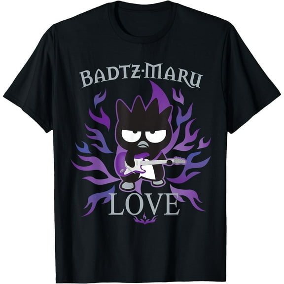 Badtz Maru Rock Star Love DTG Print Unisex T-Shirt