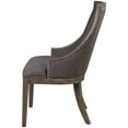 thumbnail image 3 of Uttermost Aidrian Chaise d'Appoint en Bois et Tissu en Gris, 3 of 8