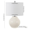 thumbnail image 4 of SAFAVIEH Zaid 21.5 in. Solid Resin Table Lamp, Ivory, 4 of 4