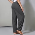thumbnail image 4 of GZWYHT Harem Pants,Petite Pants,Harem Pants High Waist Baggy Drawstring Sweatpants Joggers With Pockets Boho Yoga Trousers Pants,High Waisted Pants,Pants for Women,Sweatpants Women,Dark Gray,XXL, 4 of 6