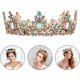thumbnail image 2 of Corona de princesa MACHAO tiara Barroca de Pedrería para mujer, 2 of 5
