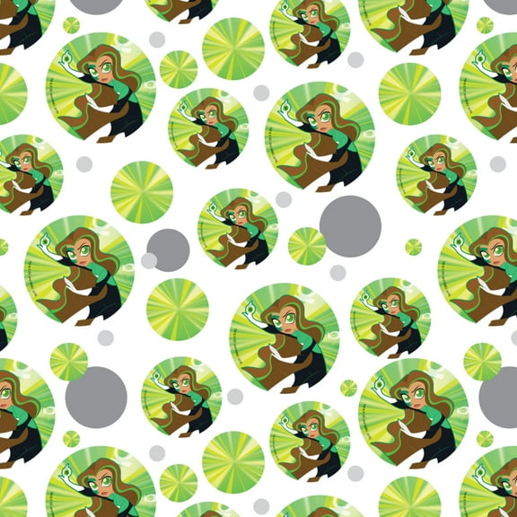 DC Super Hero Girls Green Lantern Premium Gift Wrap Wrapping Paper Roll