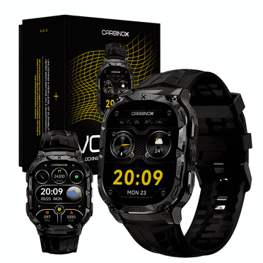 Carbinox Vortex Smart Watch Rugged Fitness Tracker Waterproof, Compatible with Android and ios Phone