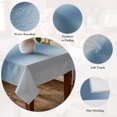 thumbnail image 5 of Light Blue Grey Ombre Table Cloth Waterproof Tablecloths, Modern Abstract Art Gradient Tablecloth Dining Table Cover for Kitchen Party Tabletop Outdoor, Square Tablecloth 60x60 Inch, 5 of 9