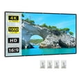 thumbnail image 1 of Graflsoa Ultra-Portable 16:9 HD Projection Screen with Premium Milk Silk Fabric, Foldable Design for Indoor & Outdoor Use, 60-Inch Size, Easy Setup with Hooks Included, 1 of 7