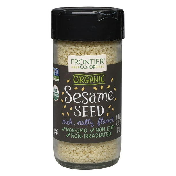 Frontier Whole Hulled Sesame Seed, Certified Organic, 2.29 Oz Walmart