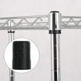 thumbnail image 3 of Masteelf - 32 pares de clips antiestáticos para estanterías de alambre, fundas divididas (negro), 3 of 7