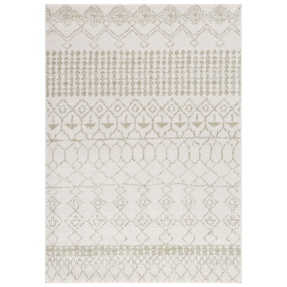 SAFAVIEH Tulum Coriander Oriental Area Rug, Ivory/Sage, 6' x 9'