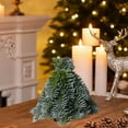 thumbnail image 6 of Mini Christmas Trees, Palm-sized Artificial Fokson Spruce Trees Desktop Small Pine Trees with Wooden Base for Home Christmas Decor 5.5in, 6 of 6