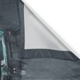 thumbnail image 3 of Ambesonne Truck Kitchen Curtains, Cargo Delivery Theme, 55"x45", Grey Turquoise, 3 of 3