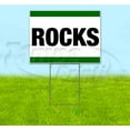 thumbnail image 1 of Rocks (18" x 24") Yard Sign, Includes Metal Step Stake, 1 of 6