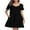 Black, variant on CRAYNER Women's Short Sleeve Sundresses Casual Summer Beach Dresses T Shirt Swing Dress A Line V Neck Flowy Sun dress with Pockets, 2XL