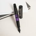 thumbnail image 6 of Conklin Word Gauge Carbon Stealth Fountain Pen - Purple, 6 of 8
