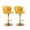 Yellow, variant on Guyou Swivel Adjustable Bar Stools Set of 2, Velvet Counter Height Barstools with Petal Back and Gold Footrest, Modern Counter Bar Height Stool Chairs for Kitchen Island Bar Cafe, Dark Green
