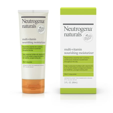 Neutrogena Naturals Facial Moisturizer with Vitamins B, C, E, Moisturizing, 3 fl oz
