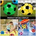 thumbnail image 2 of 5pcs inflables balones de fútbol balones de fútbol para niños juguetes de balón de fútbol (color al azar), 2 of 7