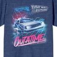 thumbnail image 2 of Back To The Future Out Of Time Women's Navy Heather T-Shirt-Small, 2 of 7