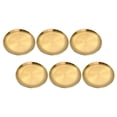thumbnail image 3 of CIMAXIC Assiette de Fête 6 Pcs en Acier Inoxydable Vaisselle en Acier Inoxydable Fête Assiettes Adultes Réutilisables Assiettes de Camping, 5.51"X5.51"X0.35 Pouces, 3 of 5