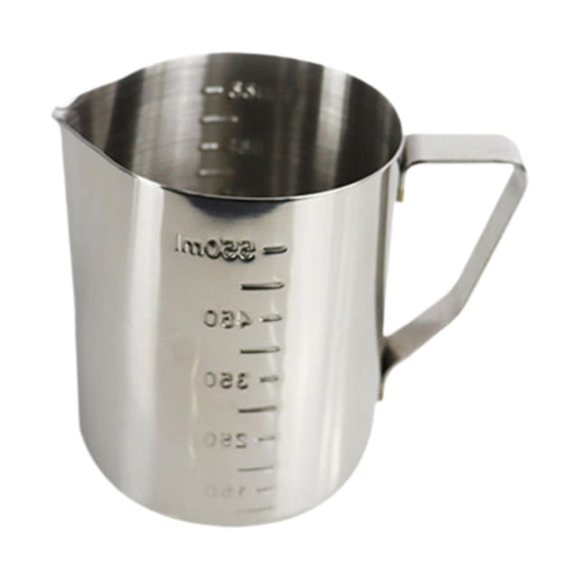 Jarra espumadora de leche de acero inoxidable para creaciones , 550 ml