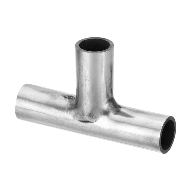 Divisor de conducto en T, conector de soldadura de conducto en T de 2 1/4 pulgadas, accesorio de tubo de escape de metal en forma de T, 0.55
