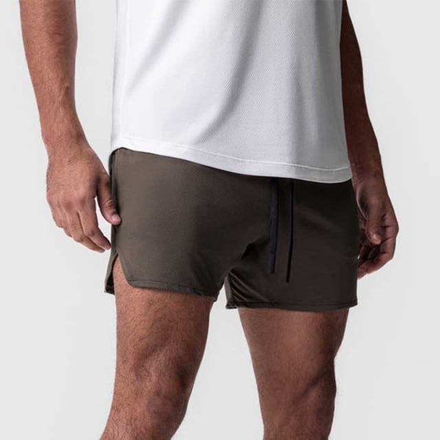 asjyhkr Mens Workout Shorts Quick Drying Lightweight Gym Shorts with Zip Pockets Drawstring Casual Running Shorts