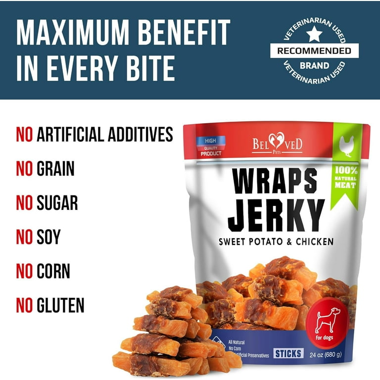 Beloved Pets Sweet Potato Jerky Chicken Wraps
