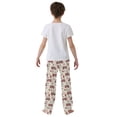 thumbnail image 5 of FORMRS Kids Pajama Pants with Pockets Size 9-10Y Boys Lounge Sleep Bottoms, Beige Fire Truck Pattern, 5 of 8