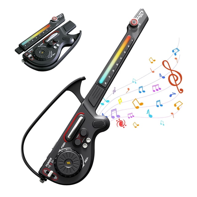 Guitarra eléctrica RedCrab para niños con tocadiscos para DJ y Bluetooth