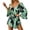 C-Green389, variant on DHFJKG Summer Swimwear Cover-Ups Women Floral Printed Beach Vacation Clothes Batwing Long Sleeve V Neck Tie Waist Stylish Beachwear