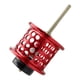 thumbnail image 2 of Carrete de pesca de aleación de aluminio con microalambre, carrete poco profundo, para baitcasting. rojo, 2 of 9