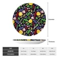 thumbnail image 2 of Bingfone Herbs And Spices Print Bone China Dinner Decorative Plates,Handmade Ceramic Dinner Plate with Stand for Home Club-8in, 2 of 6