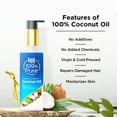 thumbnail image 3 of Bajaj Huile de Coco 100 % Pure / Vierge & Pressée à Froid / Répare les Cheveux Abîmés & Hydrate la Peau 200ML, 3 of 5