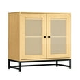 thumbnail image 5 of Wooflex Cabinet with Breathable Holes for Improved Air Circulation, Magnetic Door, Rattan, Brown Wood, 5 of 10