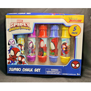 Marvel Spidey and Amazing Friends 5 Pack Jumbo Chalk Set Disney Junior